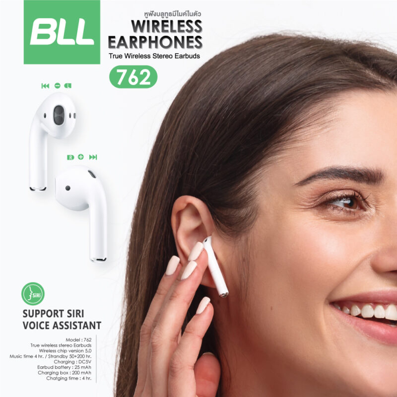 หูฟัง Bluetooth TWS BLL762 ใหม่ล่าสุด